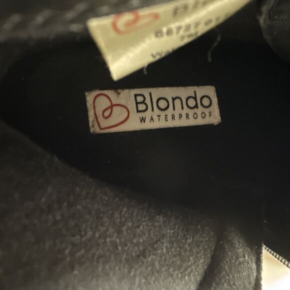 Blondo Boots Camila Women Ankle Waterproof Black Zip Buckles Zip Black Size 7 M - Picture 10 of 15